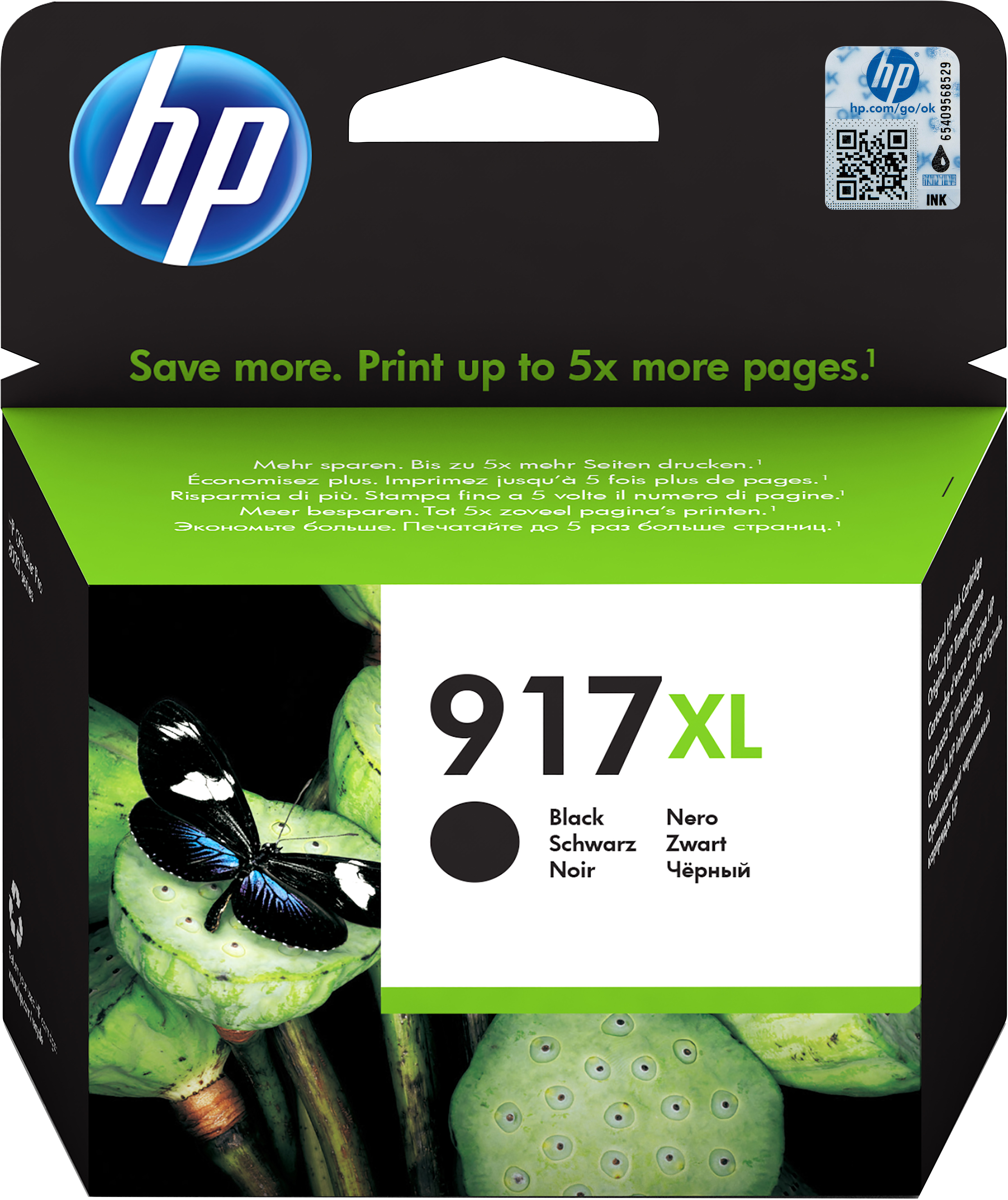 HP 917XL originele high-capacity zwarte inktcartridge single pack / zwart