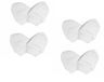 Scratch Dudu N Girlie Scratch Mitts - 4 Pairs White - 100% Cotton