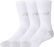 New Balance Active Crew Socks 3 Pack Unisex Sportsokken - WHITE