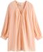Next - Dames - Ruimvallend strandshirt - Apricot