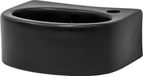 LuxeBath Lavabo incl. afvoergarnituur met overloop 33,5x25,5x13 mm noir mat céramique
