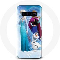 Maniacase Hoesje voor Samsung Galaxy S10 Edge De sneeuwkoningin Elsa Anna Olaf