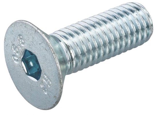 HOENDERDAAL FASTENERS B.V. Binnenzeskantbouten 8.8 Verz Pvk M6x40 Din 7991 - 200 stuks