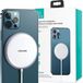 USAMS Magnetische Inductieve Oplader voor iPhone 12-serie 15W Aluminium Zilver