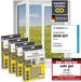 EASYmaxx Insectenhor met magnetische bevestiging | vliegenhor raam | op maat geknipt muskietennet tot 150 x 130 cm | 12 sterke magneten zonder boren | zwart, 4 stuks
