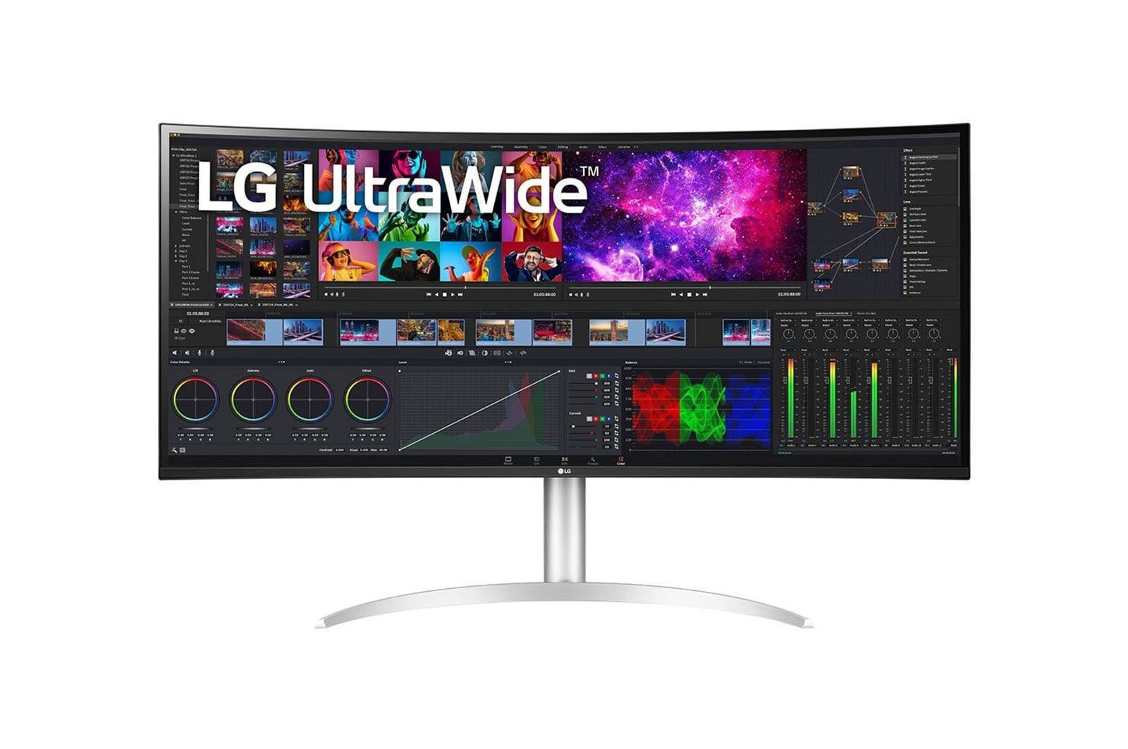 LG 40WP95XP-W 39.7" UltraWide 5K Monitor - Nano IPS, Curved, HDR10