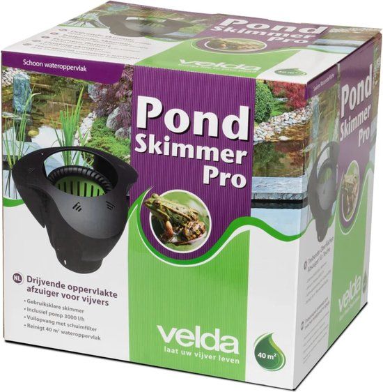Velda Pond Skimmer Pro - Zwart - Kunststof - 32.20 x 3.64 x 27.30 cm