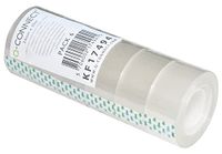 Q-CONNECT KF17494 transparante kleeffilm tape / 6 rollen / 24 mm x 30 m/voor school, thuis en kantoor