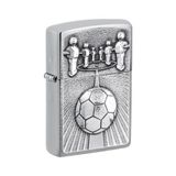 Zippo Stormaansteker - Kicker, geborsteld chroom, embleem