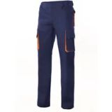 Velilla Bicolor Multi-pocket Broek Marine/Oranje Maat 48