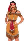 Leg Avenue Indianen Jurkje Dames Volwassenen Vrouwen Bruin Bekende personages Maat M