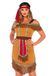 Leg Avenue Indianen Jurkje Dames Volwassenen Vrouwen Bruin Bekende personages Maat M