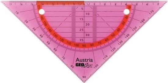 Aristo GEOflex Geodriehoek - 14cm - Neon Roze