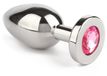 Scala 2.0 b.v. Jeweled Butt Plug Medium Rose Acier inoxydable 3 cm