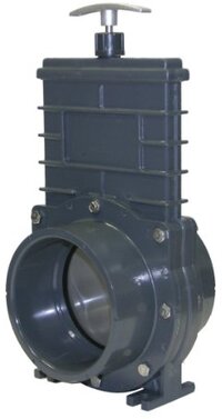 Valterra 8401X PVC Door Valve, 110 mm Slip w/Gate Keeper, PVC