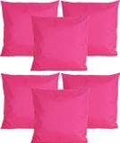 Anna's Collection Sierkussens Tuin 6 stuks Fuchsia 45x45 cm Polyester