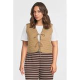 ONLY CARMAKOMA beige quilted gilet
