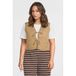 ONLY CARMAKOMA beige quilted gilet