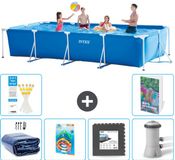 Intex Rechthoekig Frame Zwembad - 450 x 220 x 84 cm - Blauw