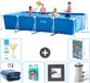 Intex Rechthoekig Frame Zwembad - 450 x 220 x 84 cm - Blauw