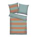 Herding TOM TAILOR Beddengoed Bold Stripes Warm Coral & Fresh Sage, 80 x 80 cm + 155 x 220 cm, 100% katoen/renforcé