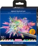 STAEDTLER Artist Series Pigment Arts Pen Big Brush - 10 pastelkleuren