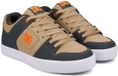 DC Shoes Pure Chaussures Cuir Hommes Baskets Basses Marron EU 38