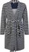 By Louise Dames Badjas Badstof Met Trekkoordsluiting Donkerblauw/Wit Gestreept - Maat XL