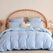 Ibenzoa® Romantisch Kinderbeddengoed met Strikken en Borduurwerk 135x200 cm