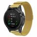 By Qubix Qubix - Milanese bandje - 22mm Quickfit - Goud - Geschikt voor Garmin Quatix 8 - 47mm