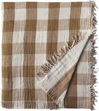 Essix - Dasy - Katoenen plaid - Okergeel - 130 x 170 cm