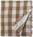 Essix - Dasy - Katoenen plaid - Okergeel - 130 x 170 cm