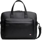 Tommy Hilfiger Accessoires Boutons de manchette Rectangle Polyuréthane Noir