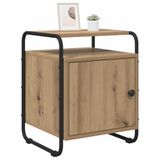 vidaXL Nachtkastje Artisanaal eiken Bewerkt hout