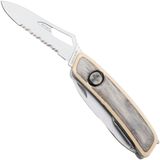 Swiza SH09 TR AM, KST.0136.6520, Laminate White, Zwitsers zakmes, partly serrated, 9 tools