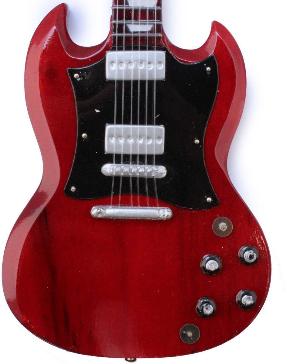 Mlc Miniatuur gitaar AC/DC Angus Young