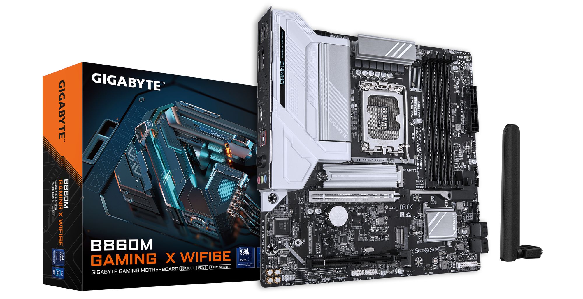GIGABYTE B860M GAMING X WIFI6E moederbord Intel B860 LGA 1851 micro ATX