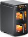 OKYUK Heetluchtfriteuse met 2 compartimenten, 10 liter, Airfryer met 2 bakken van elk 5 liter, 10 programma's
