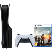 Sony PlayStation 5 Slim Disc Edition + Battlefield 6 + Covers Zwart