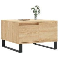 vidaXL Salontafel 55x55x36,5 cm bewerkt hout sonoma eikenkleurig