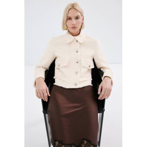 Mango Ecru Tweed Jacket