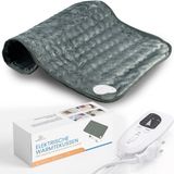 Lifeshift Coussin chauffant électrique 60x30cm - 6 niveaux de chaleur, minuterie, lavable