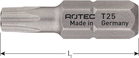 Rotec PRO Schroefbit T 6, L=25, C6.3, BASIC (vpe 2)