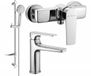 Mexen Lynx DF40 doucheset, chroom
