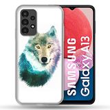 Beschermhoes Samsung Galaxy A13 Beschermhoes Wolf Bergen