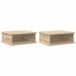 vidaXL Nachtkastje 2 stuks Sonoma Eiken 40 x 31 x 15 cm Bewerkt Hout