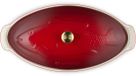 Le Creuset Heritage - Ovenschaal 'Vis -' in Aardewerk Kersenrood - Ovaal - 34cm