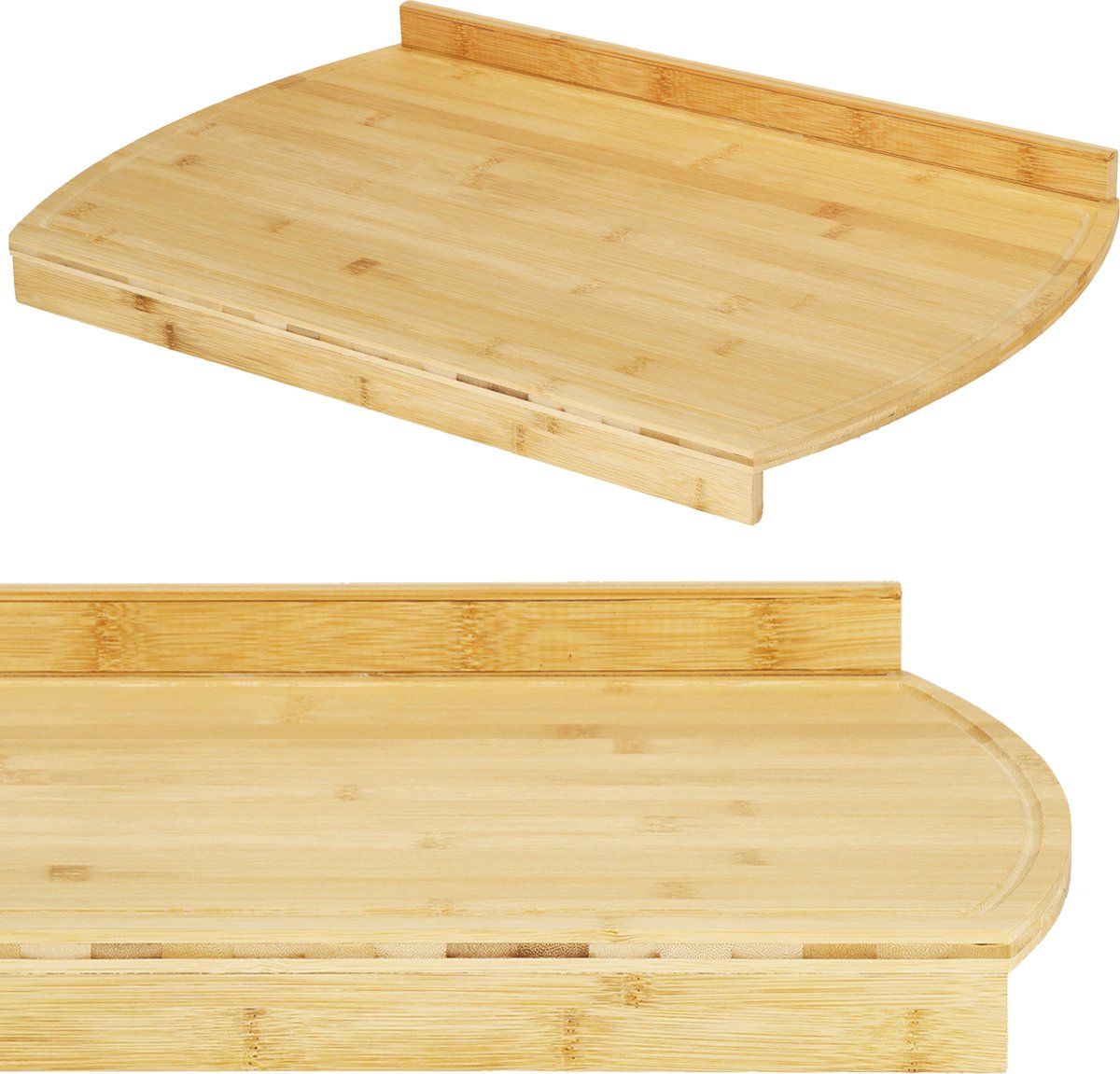 springos Snijplank - Bamboe - 58 x 38 x 4 cm - Naturel