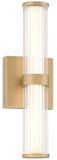 Eurofase LED Wand Buitenlamp Fayton | 14W 3000K 830 | Brushed Gold