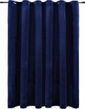 vidaXL Gordijn verduisterend met ringen 290x245 cm fluweel blauw